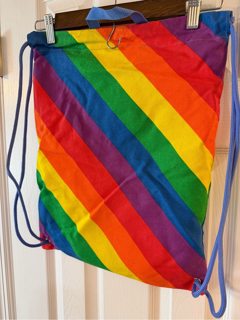 Target Rainbow Stripe Drawstring Backpack Pride Multicolor Bag - Picture 2 of 10